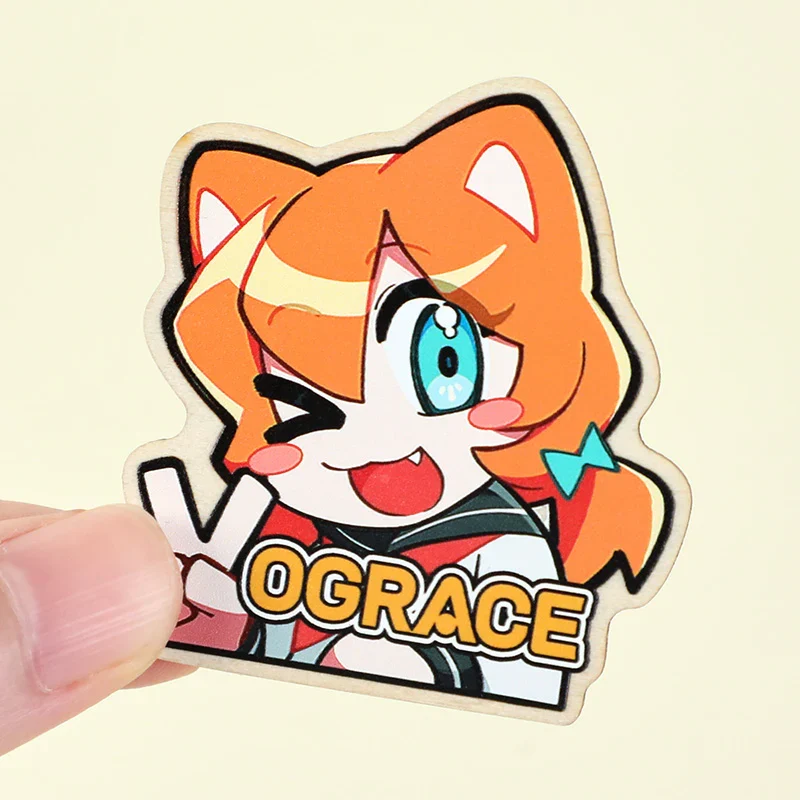 Custom Synthetic Wooden Pins Badges - Image 4