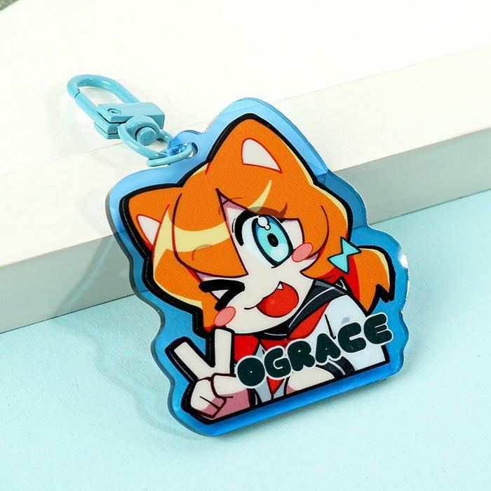 Custom Translucent Colored Acrylic Keychains