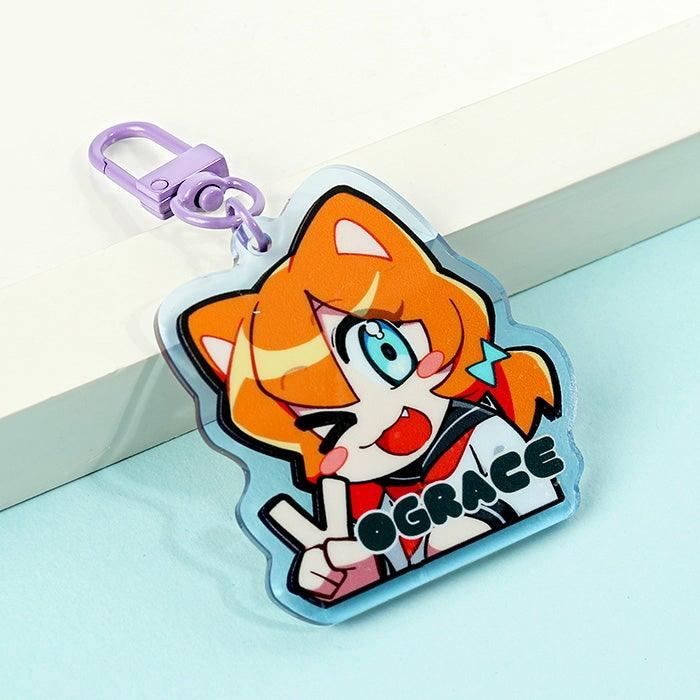 Custom Translucent Colored Acrylic Keychains - Image 2