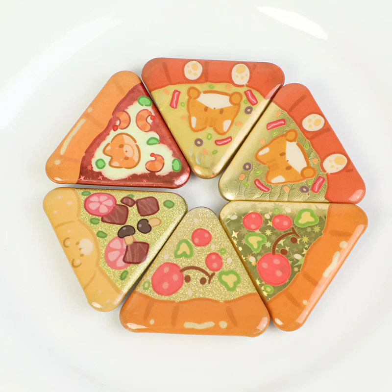 Custom Triangle Glitter Button Pins - Image 11