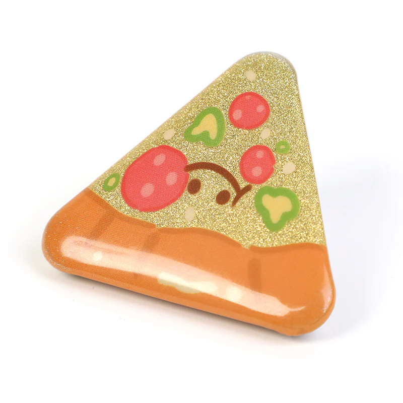 Custom Triangle Glitter Button Pins - Image 12
