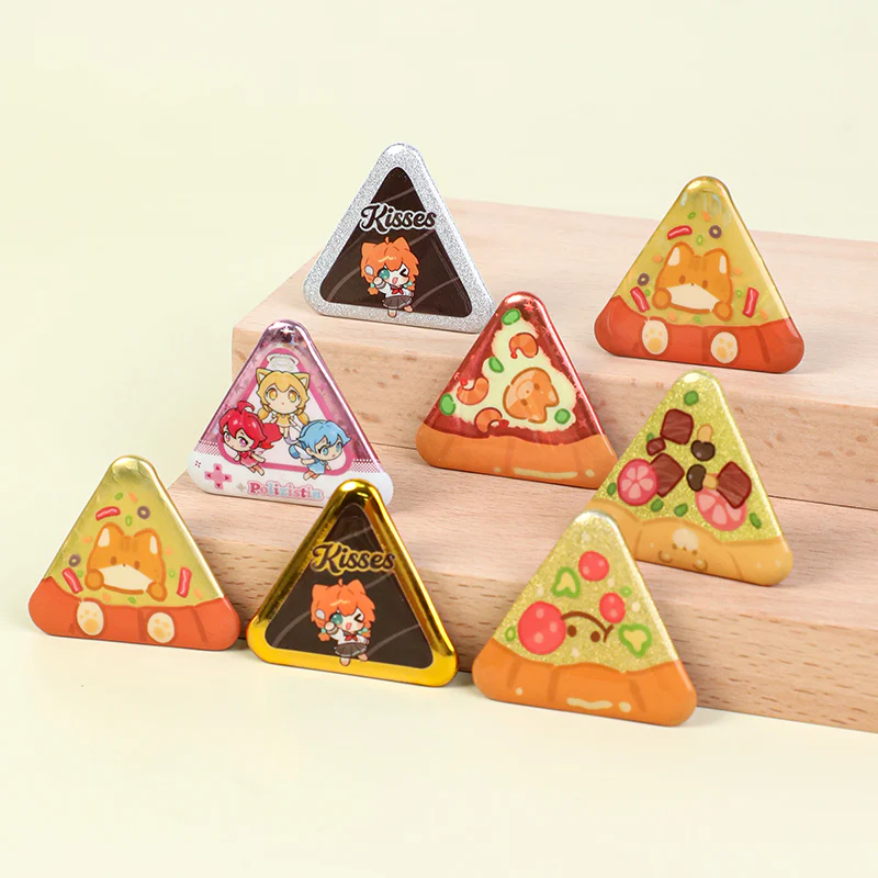 Custom Triangle Glitter Button Pins - Image 16