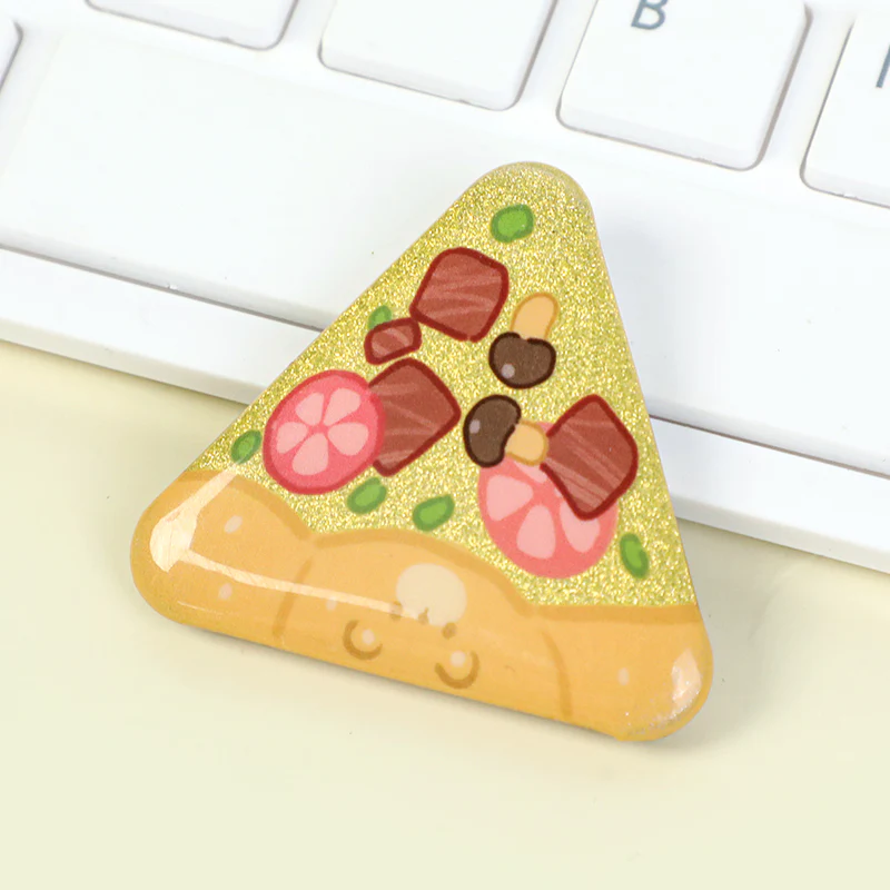 Custom Triangle Glitter Button Pins - Image 20