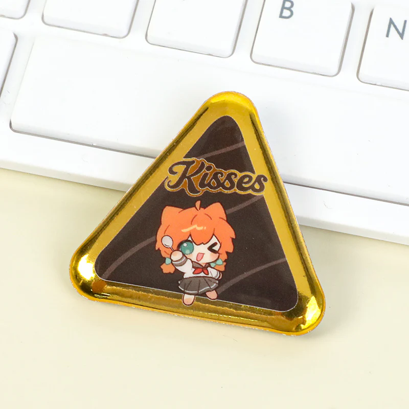 Custom Triangle Glitter Button Pins - Image 26