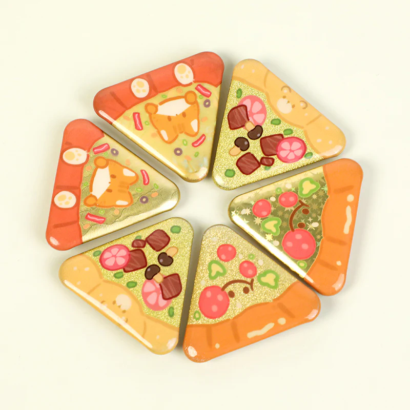 Custom Triangle Glitter Button Pins - Image 30